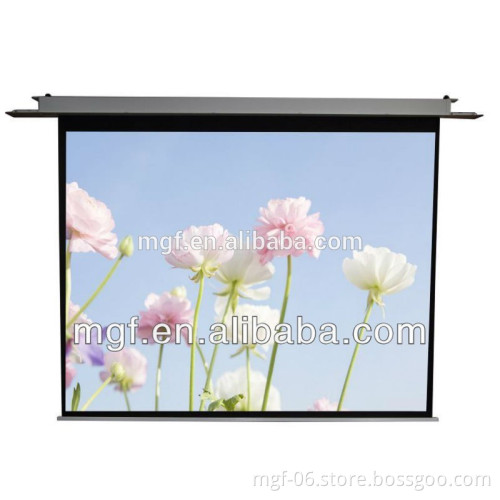 DELUXE SCREEN-120 Inch/ In-Ceiling Electric projector screen with remote control for home theater